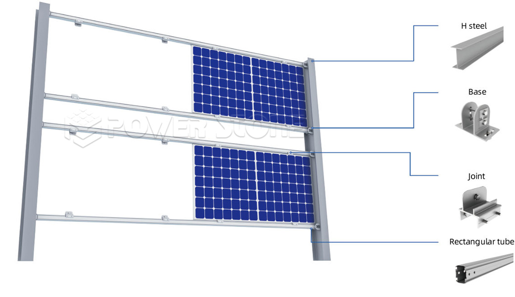Solar Vertical PV Farms Mounting Bracket